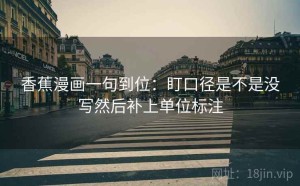 香蕉漫画一句到位：盯口径是不是没写然后补上单位标注